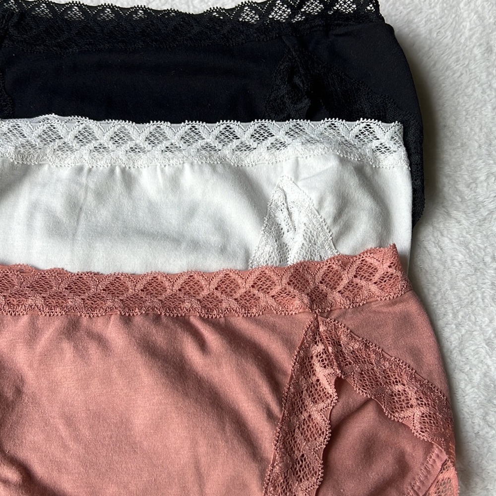 (3) NATORI Bliss French Cut Lace Pantie